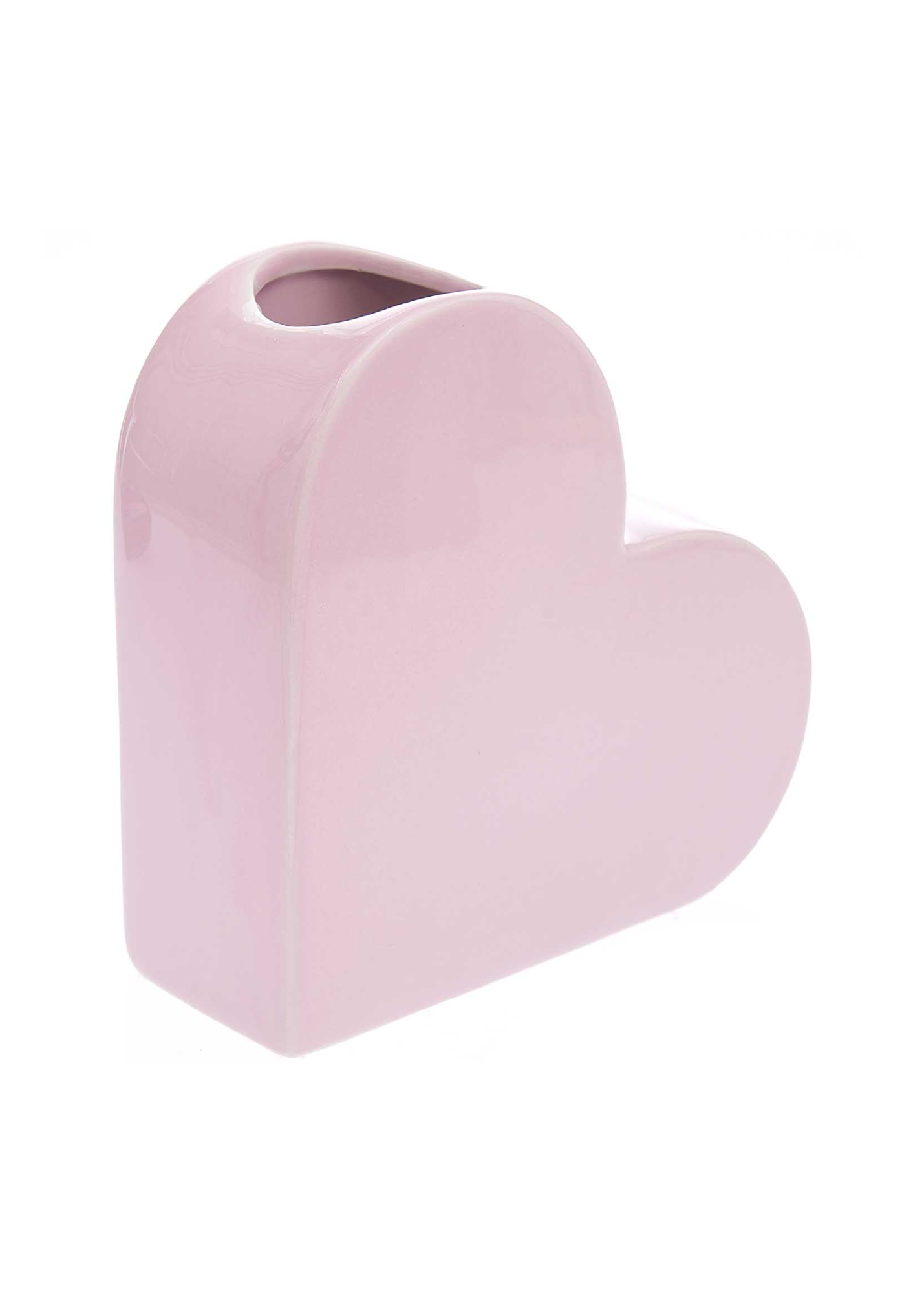 Rico Design - Large Pastel Pink Ceramic Heart Vase