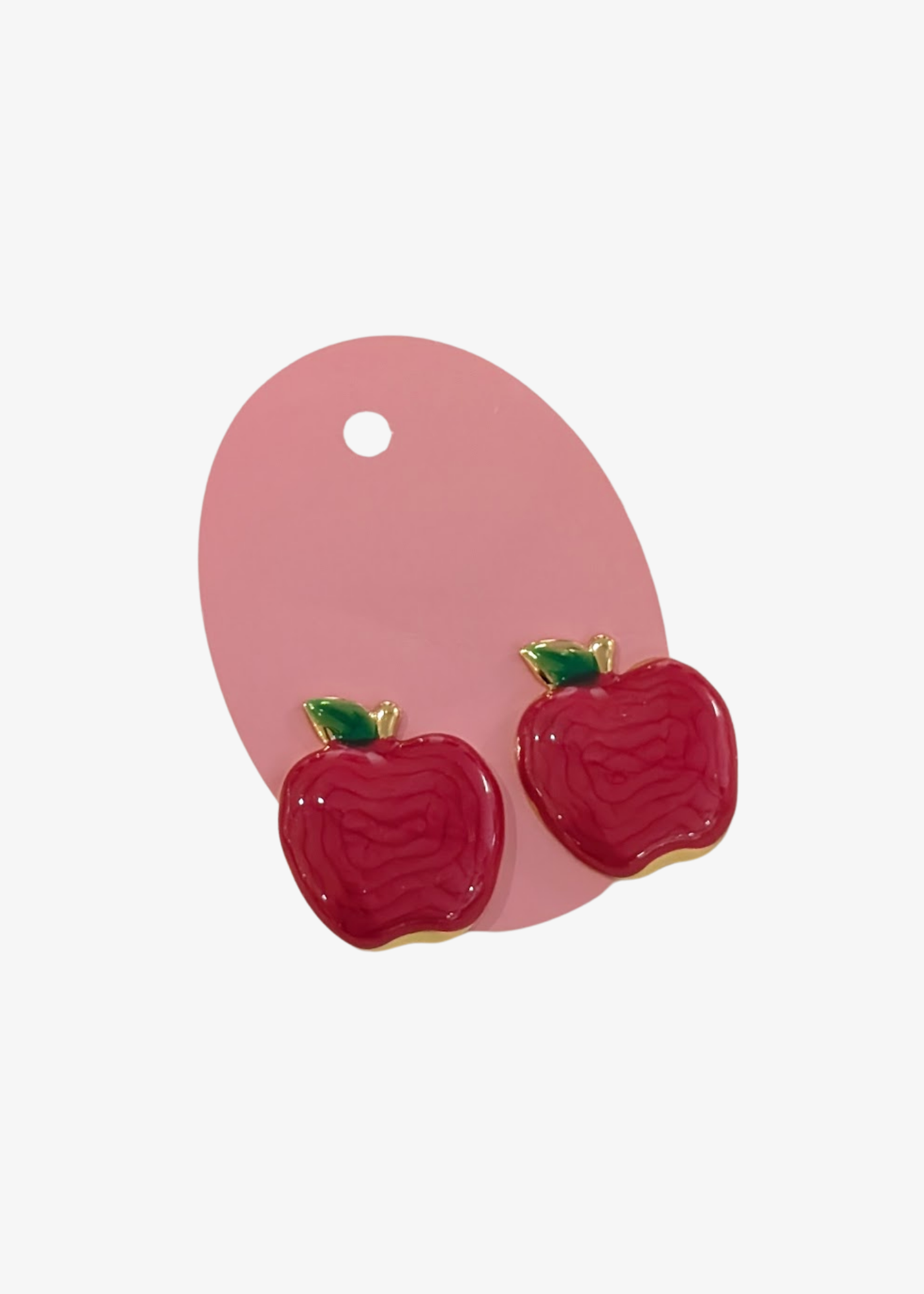 The Edit - Enamel Apple Earrings
