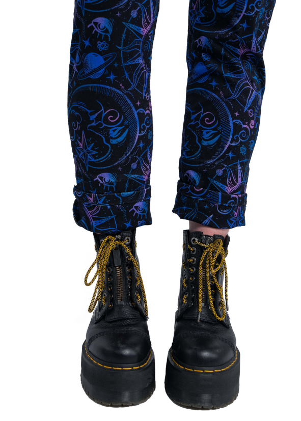 Rebel Romance - Celestial Dreams Stretch Twill Dungarees