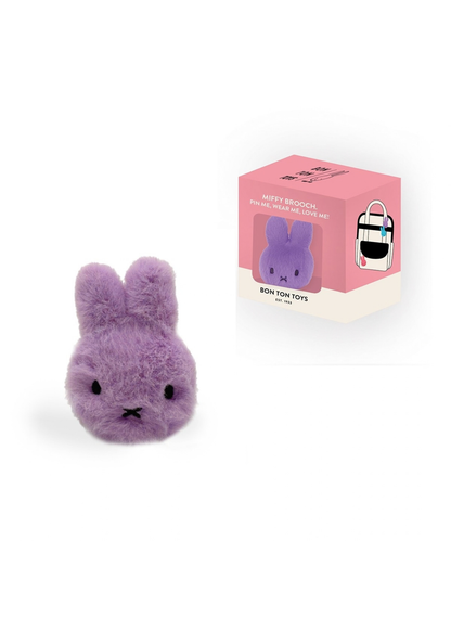 Miffy - Lilac Miffy Fuzzy Eco Brooch in Gift Box