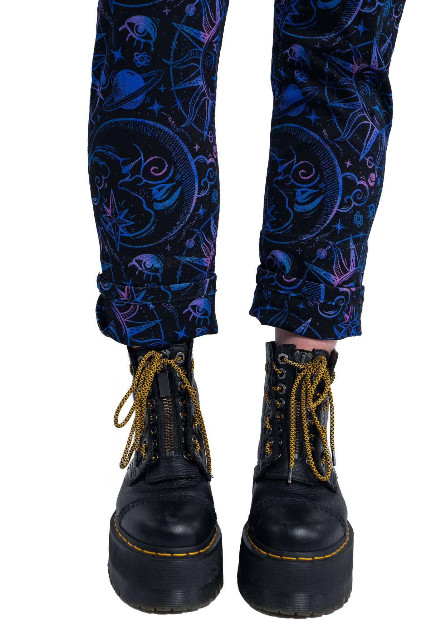 Rebel Romance - Celestial Dreams Stretch Twill Dungarees