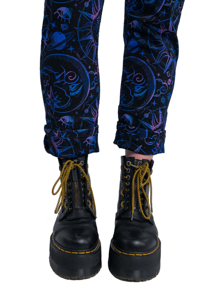 Rebel Romance - Celestial Dreams Stretch Twill Dungarees