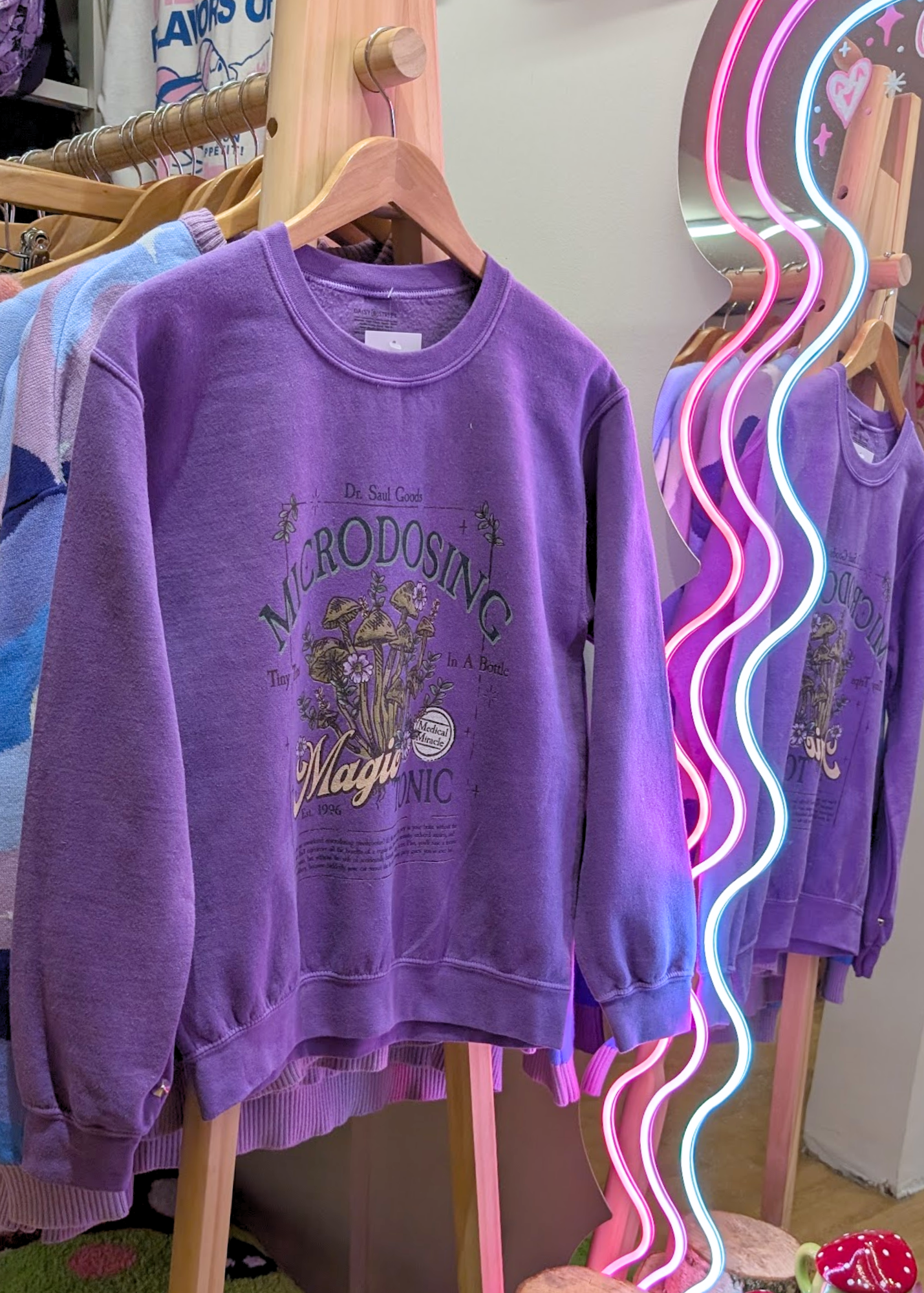Daisy Street - Violet 'Microdosing' Mushroom Sweater