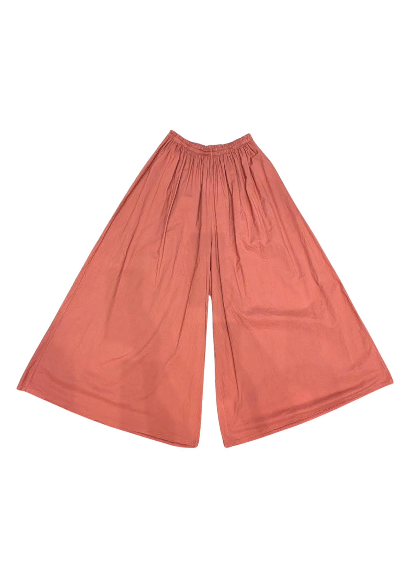 The Edit - Wide Leg Cotton Palazzo Pants in Pumpkin