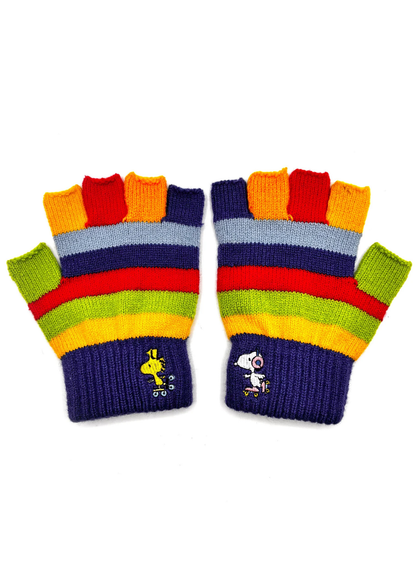 House of Disaster - Peanuts Rainbow Fingerless Gloves