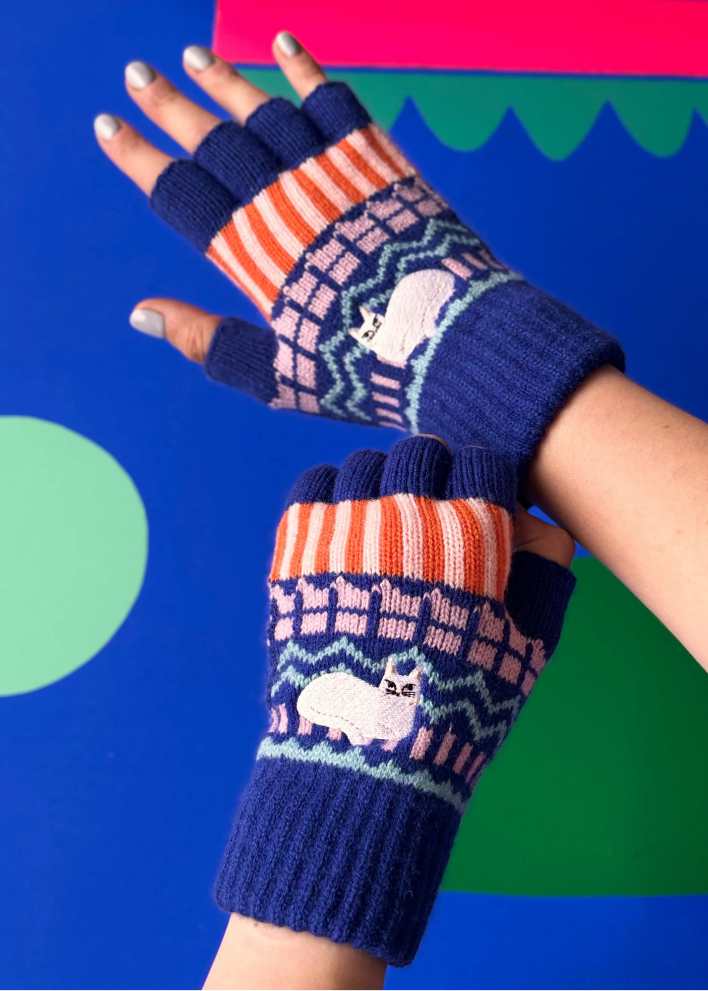 House of Disaster - Catnip Fingerless Gloves
