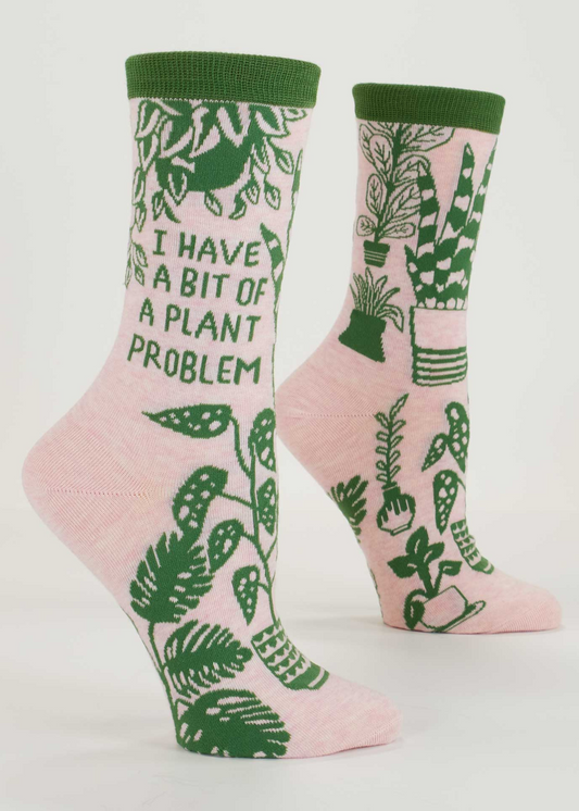 Blue Q - I Have a Bit of a Plant Problem Socks