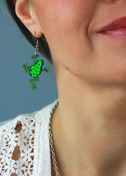 Little Moose - Common Frog Charm Earrings