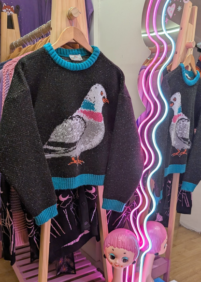 Home of Rainbows - Fluffy Pigeon Knit Jumper