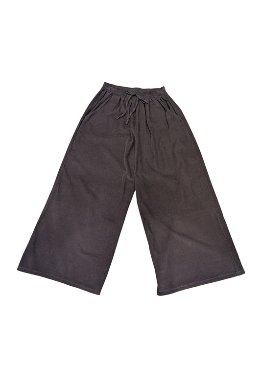 The Edit - Brown Corduroy Wide Leg Trousers