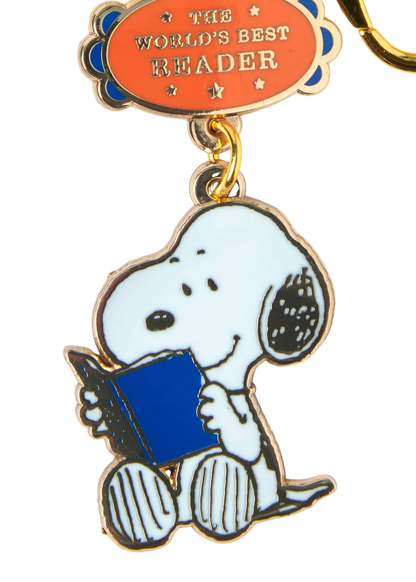 Magpie - Snoopy ‘World’s Best Reader’ Enamel Keyring