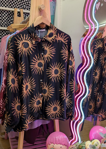 The Edit - Black and Brown Sun Shirt