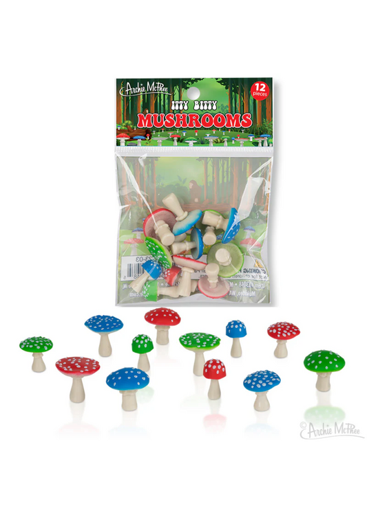 Archie McPhee - Itty Bitty Mushrooms (bag of 12)