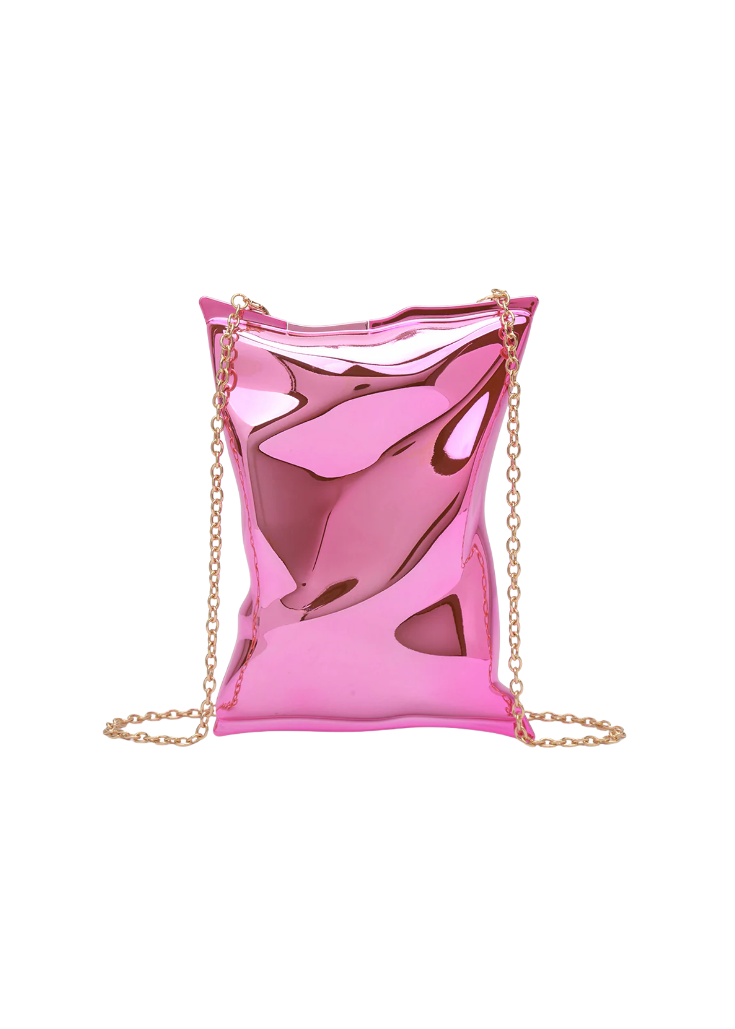 The Edit - Metallic Pink Hard Crinkle Bag