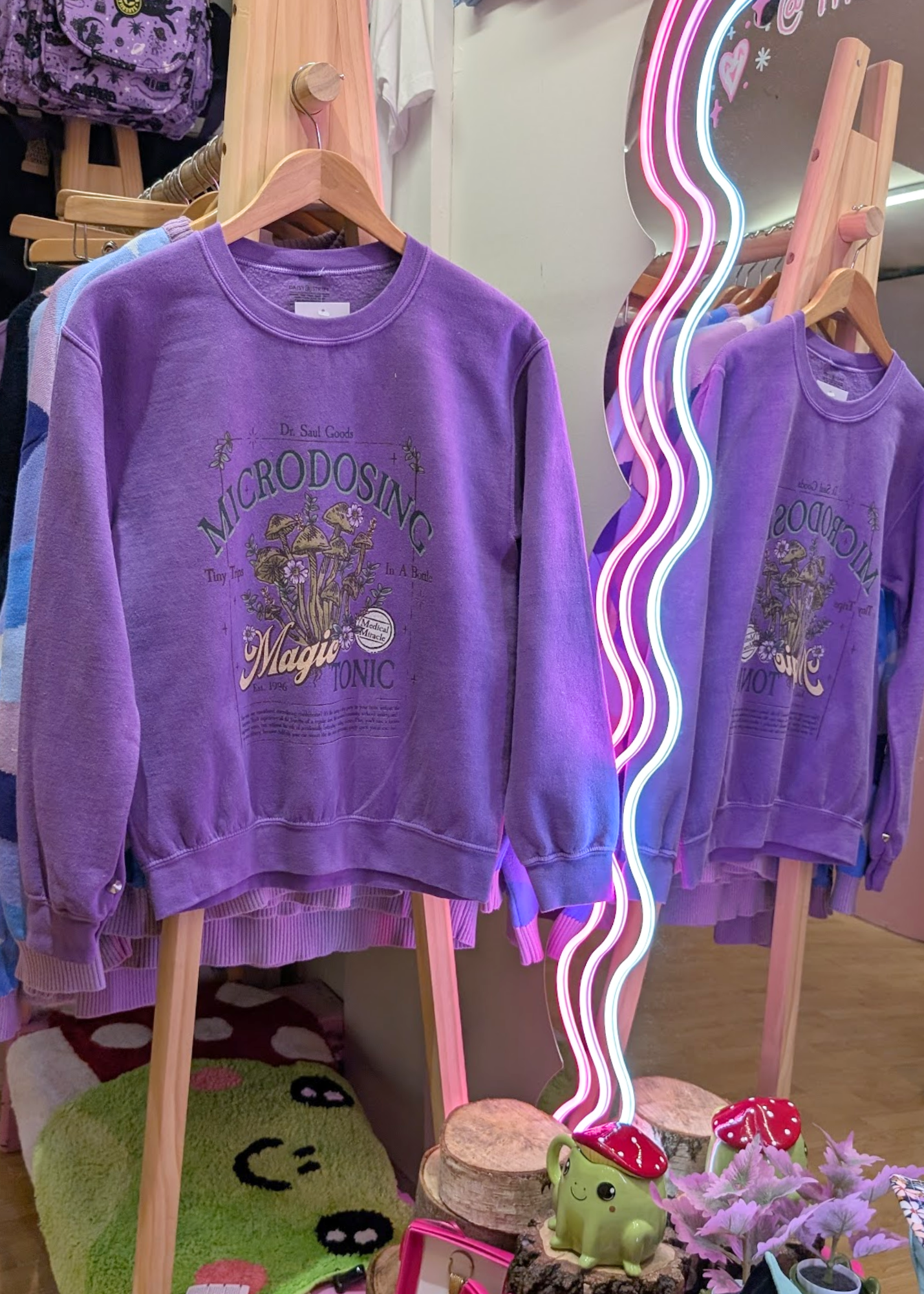 Daisy Street - Violet 'Microdosing' Mushroom Sweater