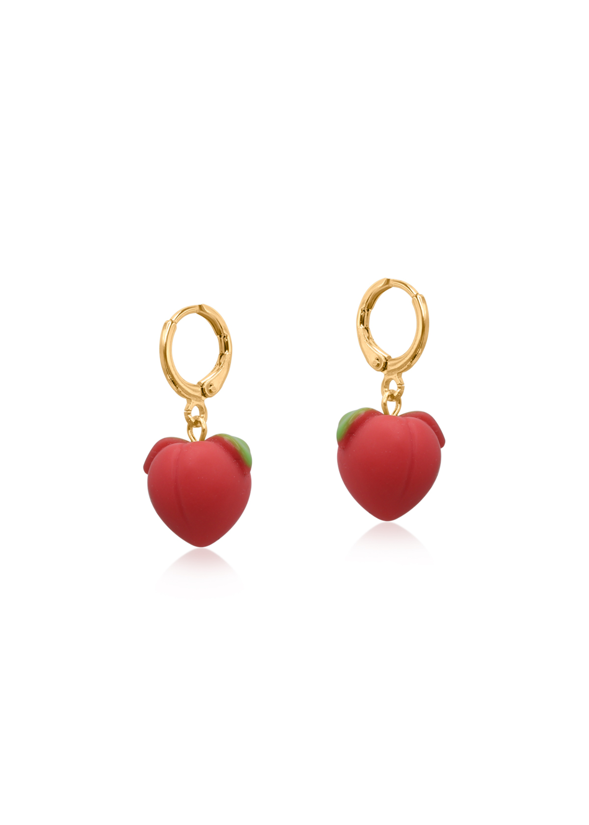 Big Metal London - Peach Cornucopia Hoop Earrings