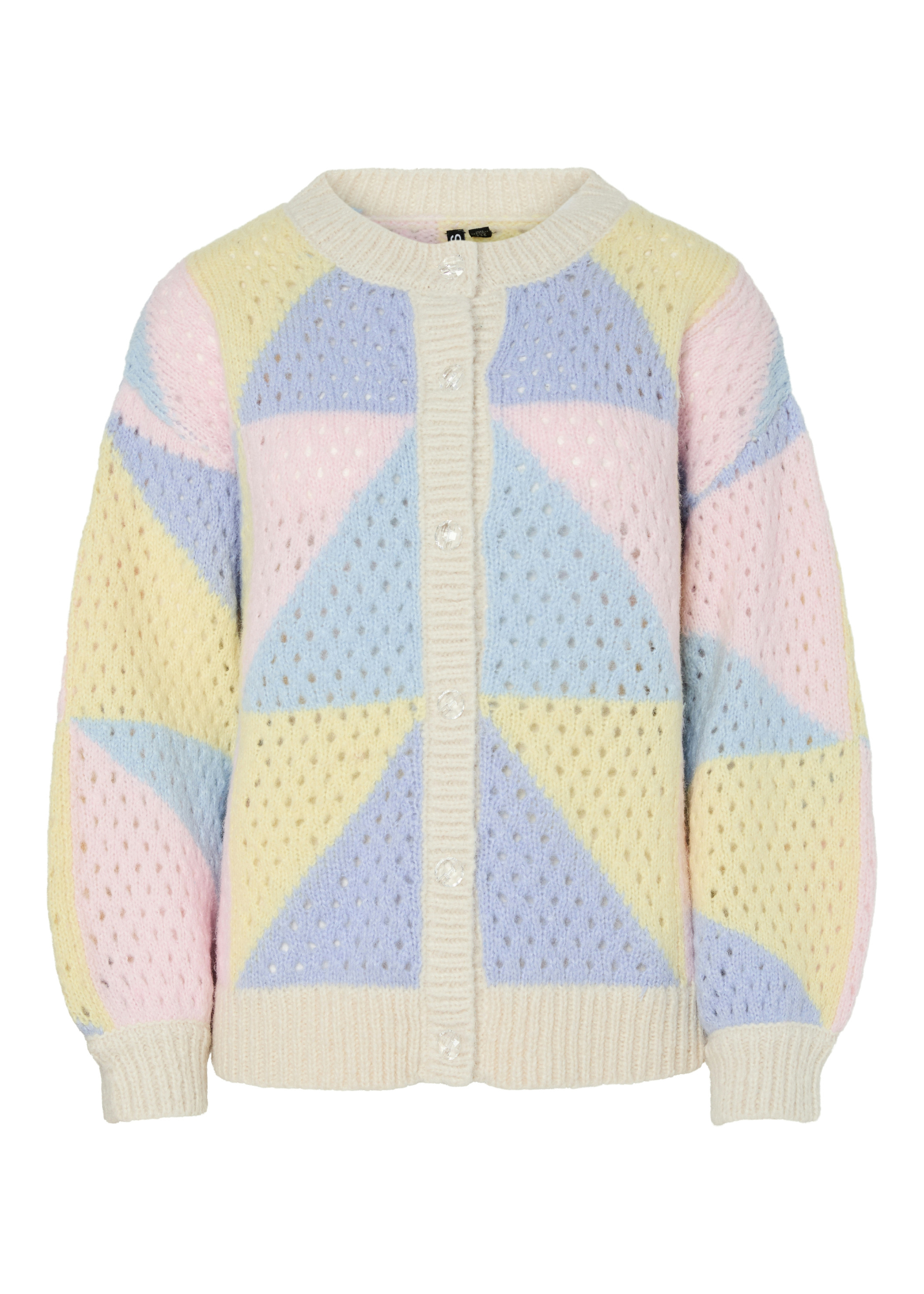 Pieces - Pastel Colour Block Cardigan