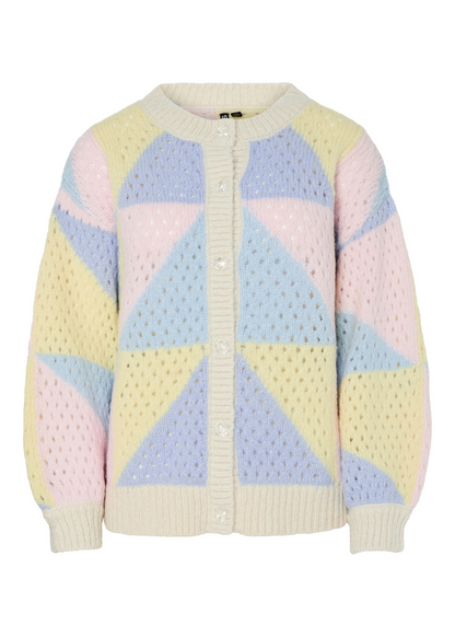 Pieces - Pastel Colour Block Cardigan