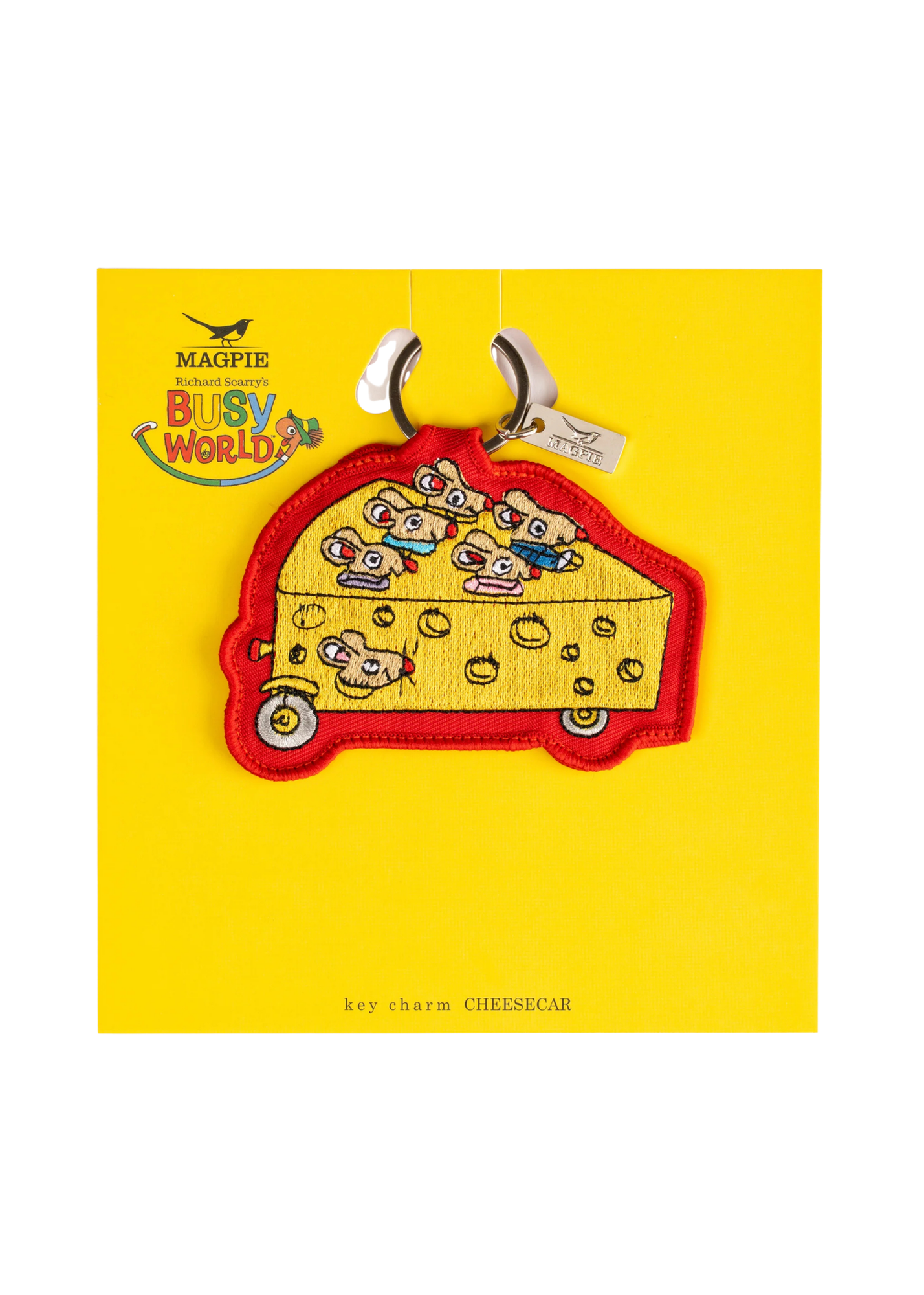 Magpie - Richard Scarry Cheesecar Key Charm