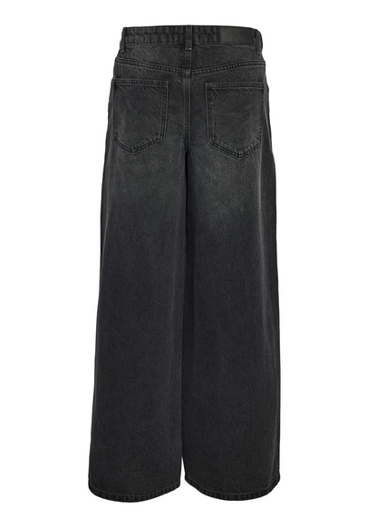 Noisy May - Kettie Black Wash Wide Leg Jeans