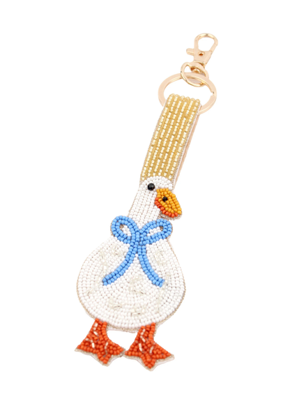 My Doris - Goose with a Bow Keyring