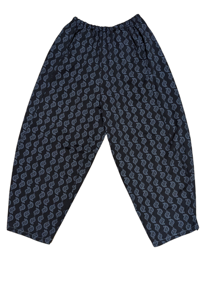 The Edit - Black Paisley Cocoon Joggers