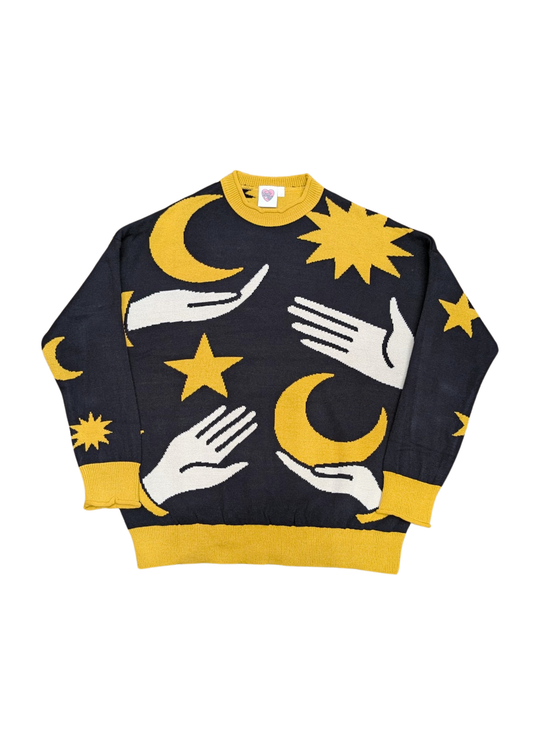 Thunder Egg - Astro Palms Oversized Jumper