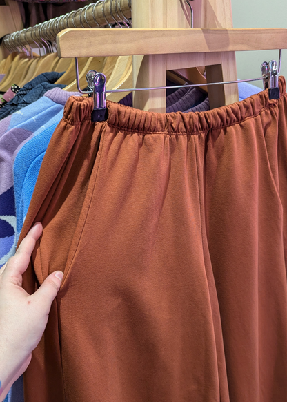 The Edit - Rust Orange Jersey Cocoon Joggers