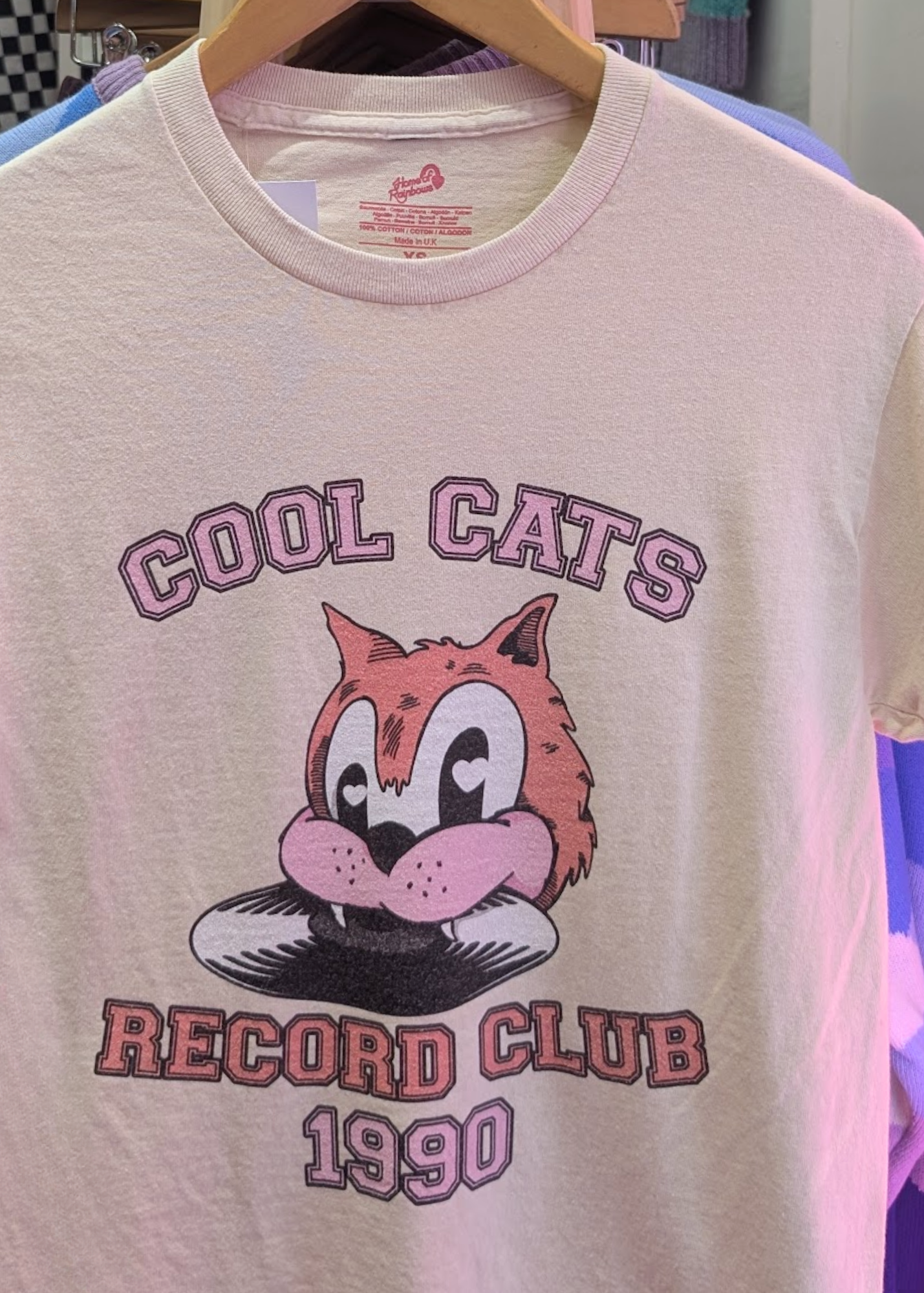 Home of Rainbows - Unisex Cool Cats Record Club Charity Tee