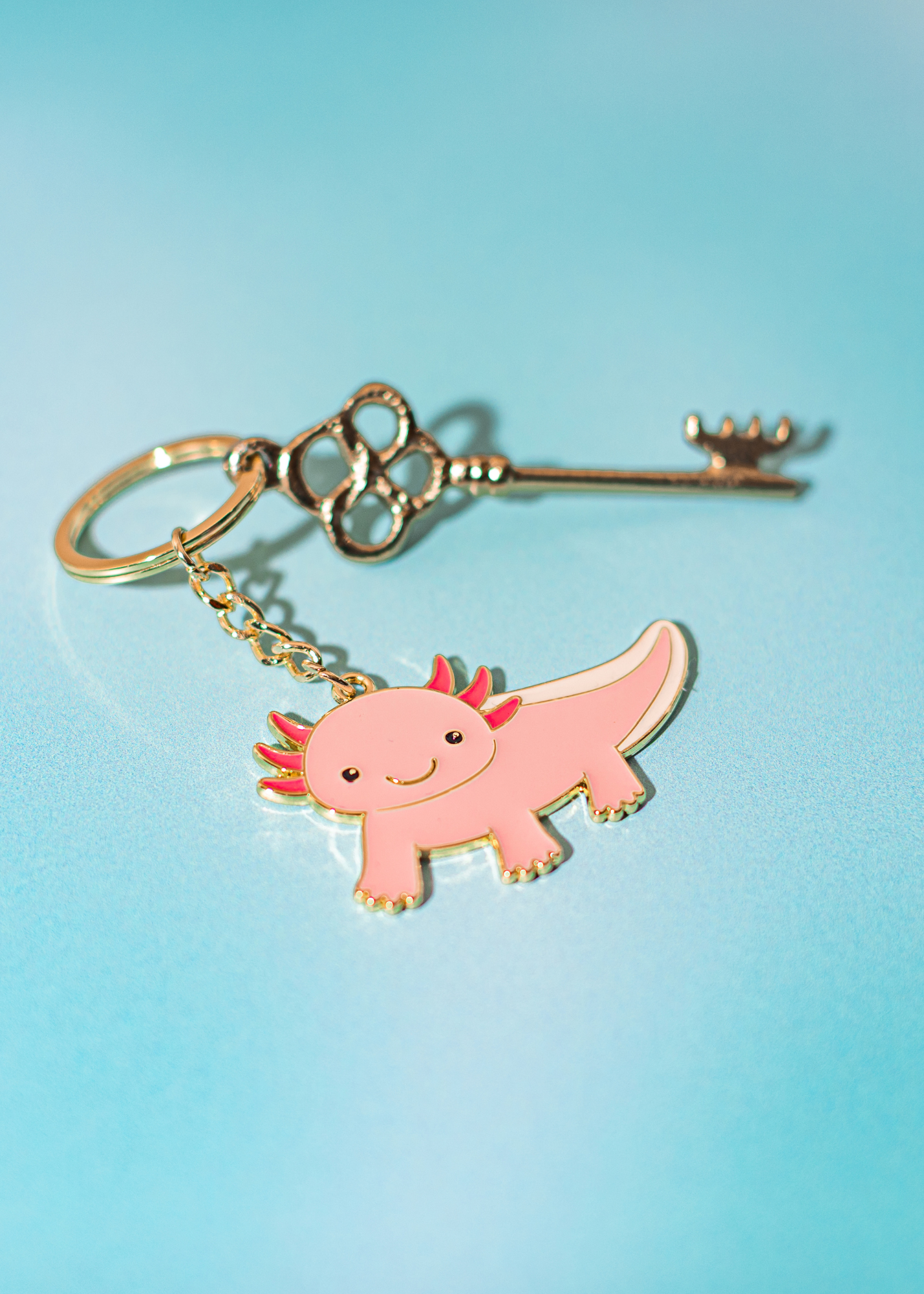 Sass & Belle - Axolotl Enamel Keyring