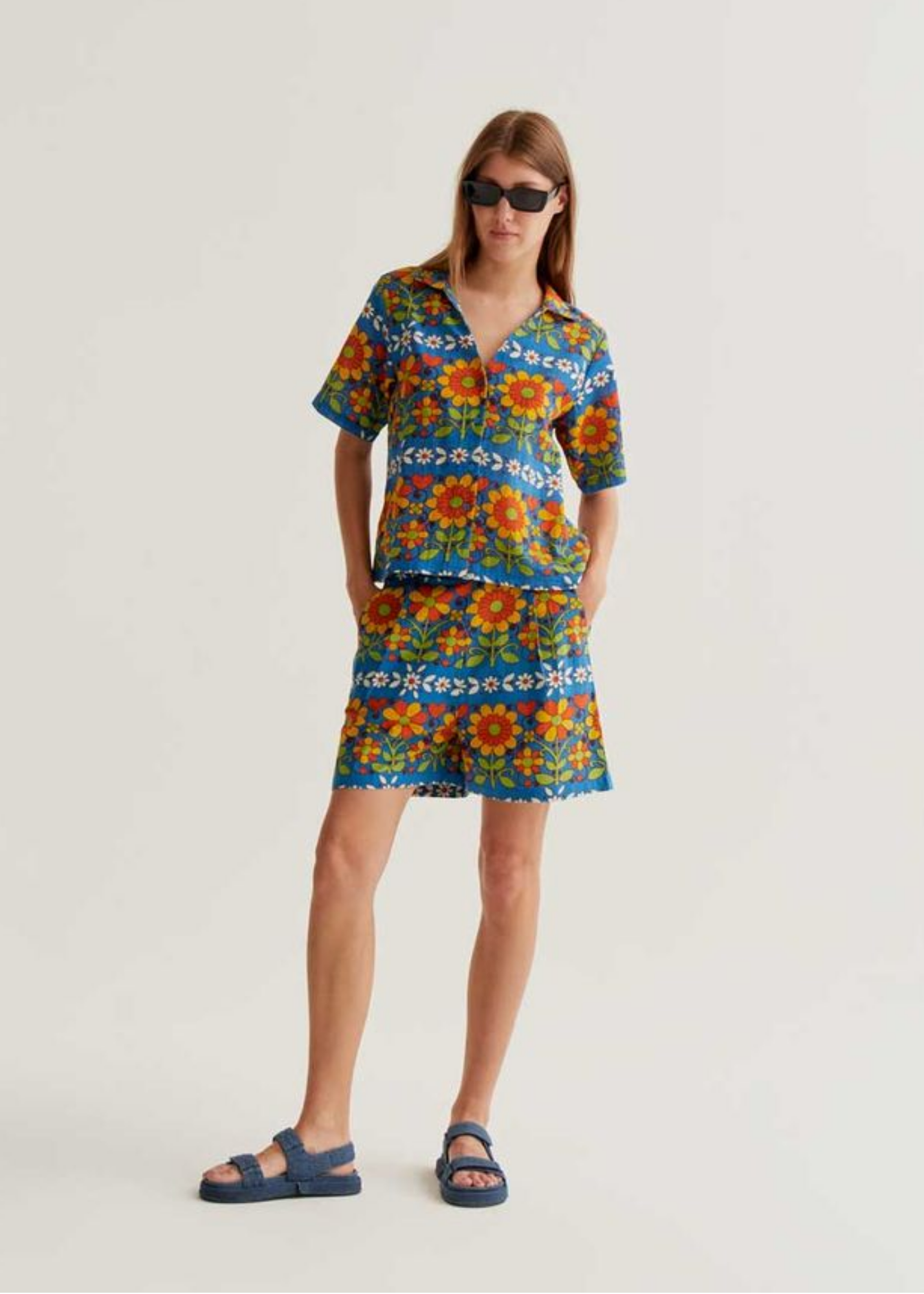 Compañia Fantastica - Retro Garden Print Shorts