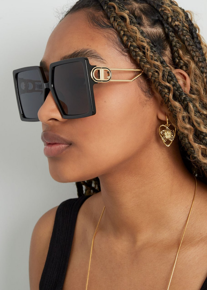 The Edit - Statement Square Sunglasses in Pink