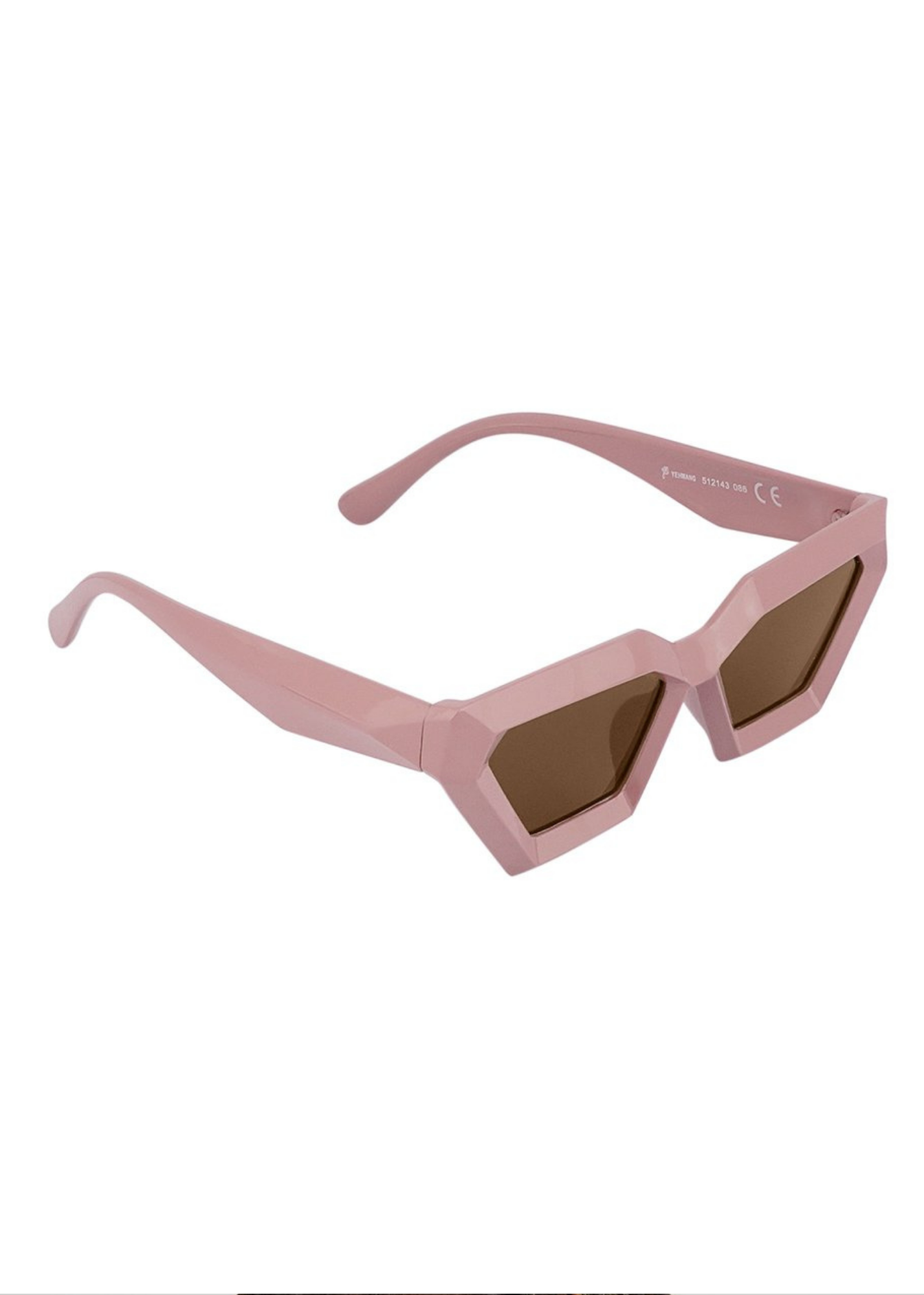 The Edit -  Angular Sunglasses in Taupe