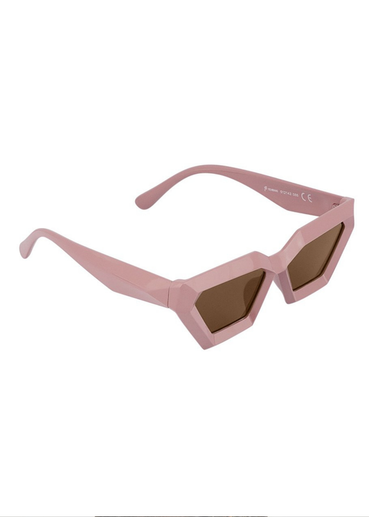 The Edit -  Angular Sunglasses in Taupe