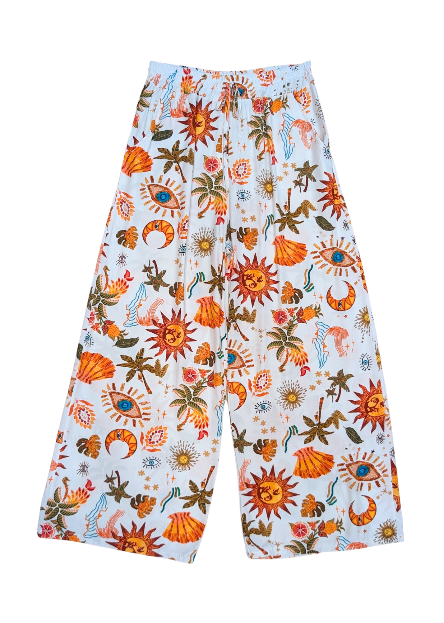 The Edit - Sun & Moon Print Trousers