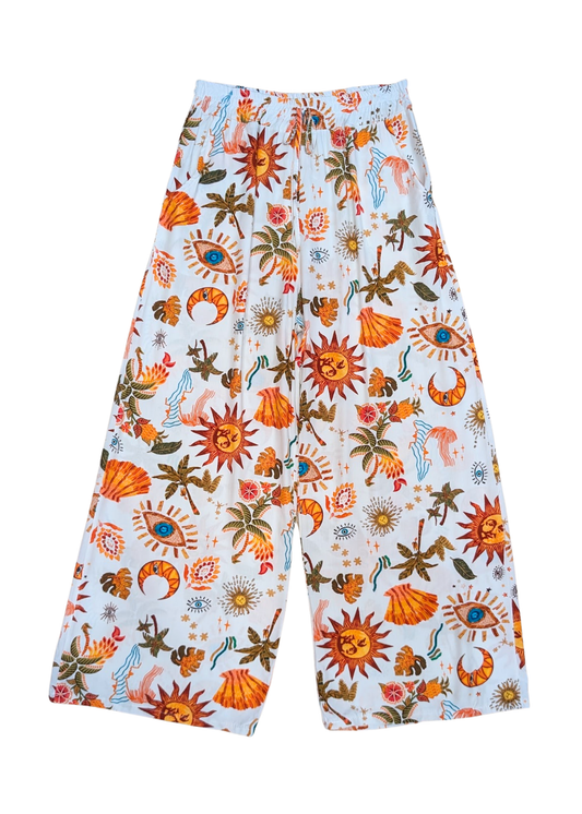 The Edit - Sun & Moon Print Trousers