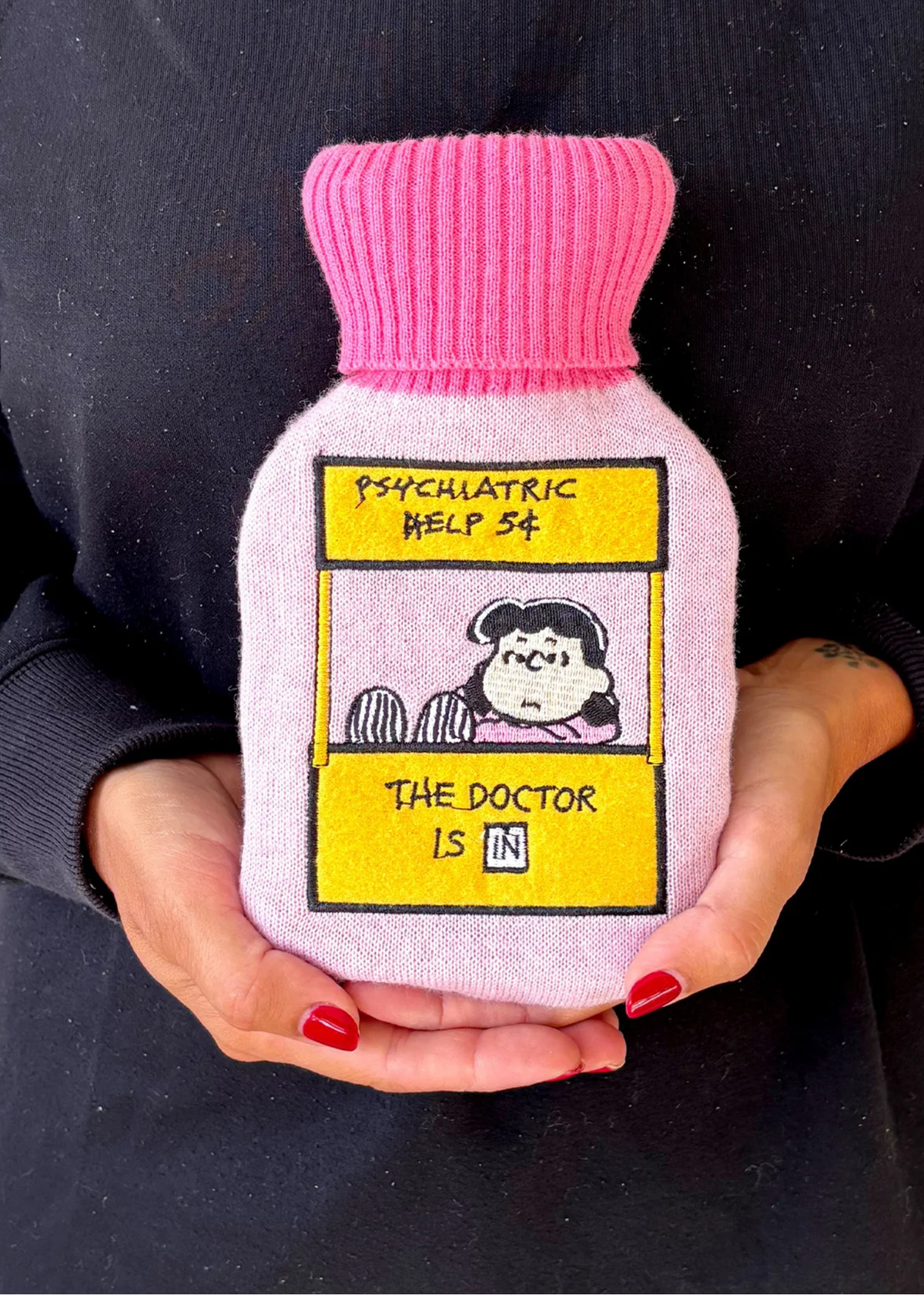 House of Disaster - Peanuts Lucy Hot Water Bottle