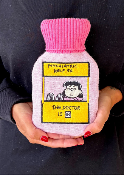 House of Disaster - Peanuts Lucy Hot Water Bottle