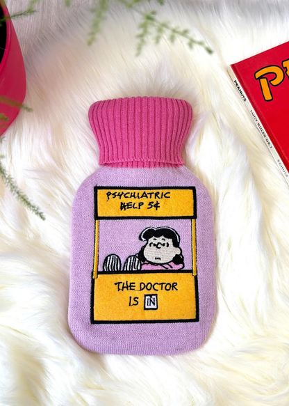 House of Disaster - Peanuts Lucy Hot Water Bottle