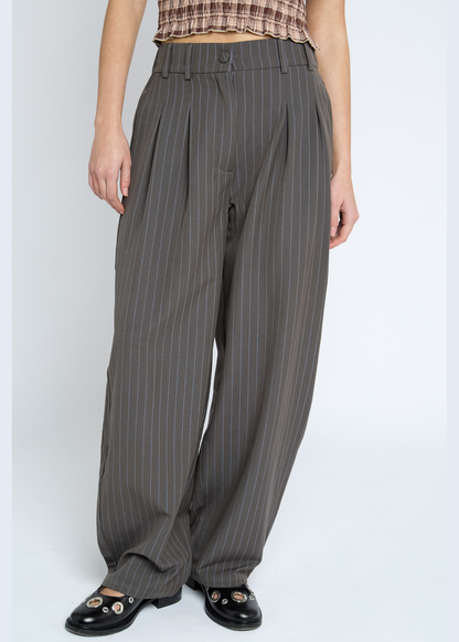 Daisy Street - Front Pleat Pinstripe Brittle Trousers