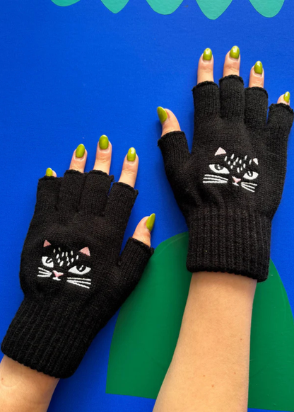 House of Disaster - Feline Fingerless Gloves