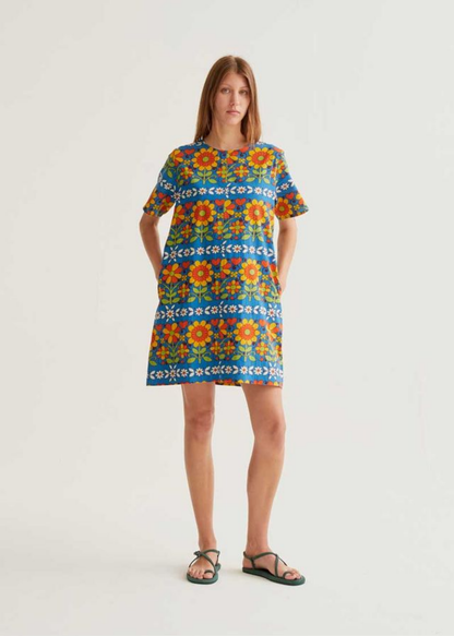 Compañia Fantastica - Retro Garden Print A-Line Dress