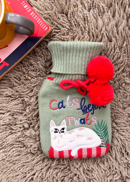 House of Disaster - Catnip Cats Before T**Ts Mini Hot Water Bottle