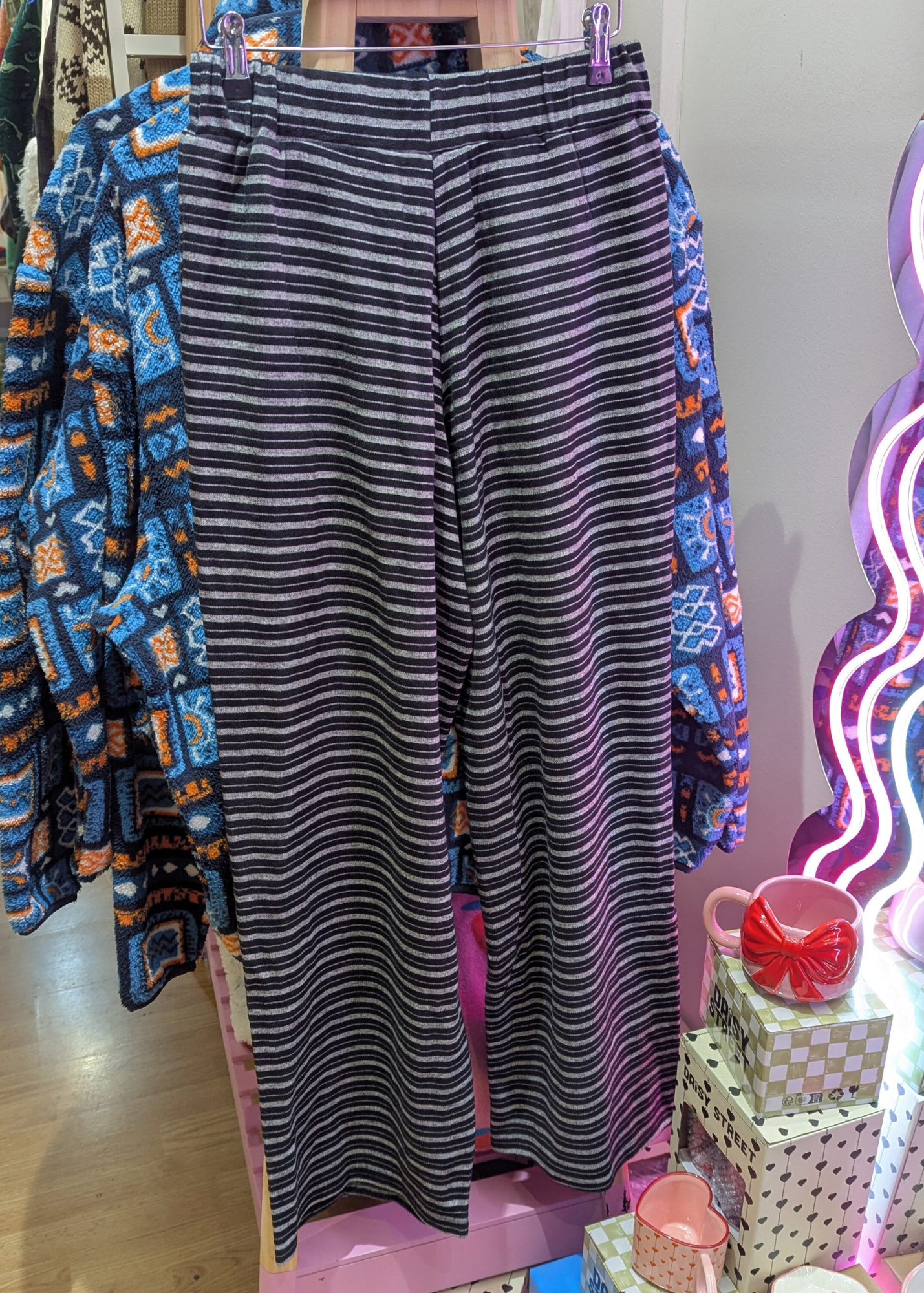 Daisy Street - Charcoal Grey Pinstripe Joggers