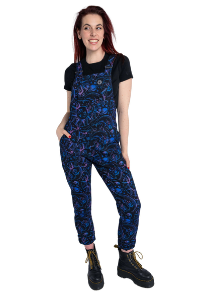 Rebel Romance - Celestial Dreams Stretch Twill Dungarees