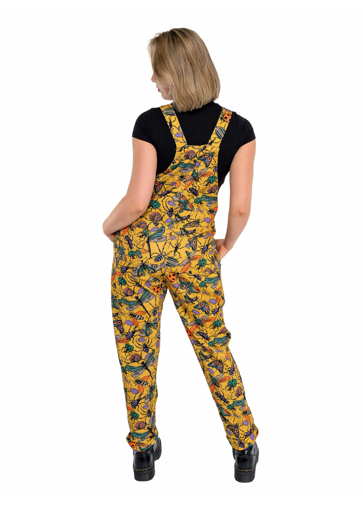 Run & Fly - Mustard Beasties Stretch Twill Dungarees