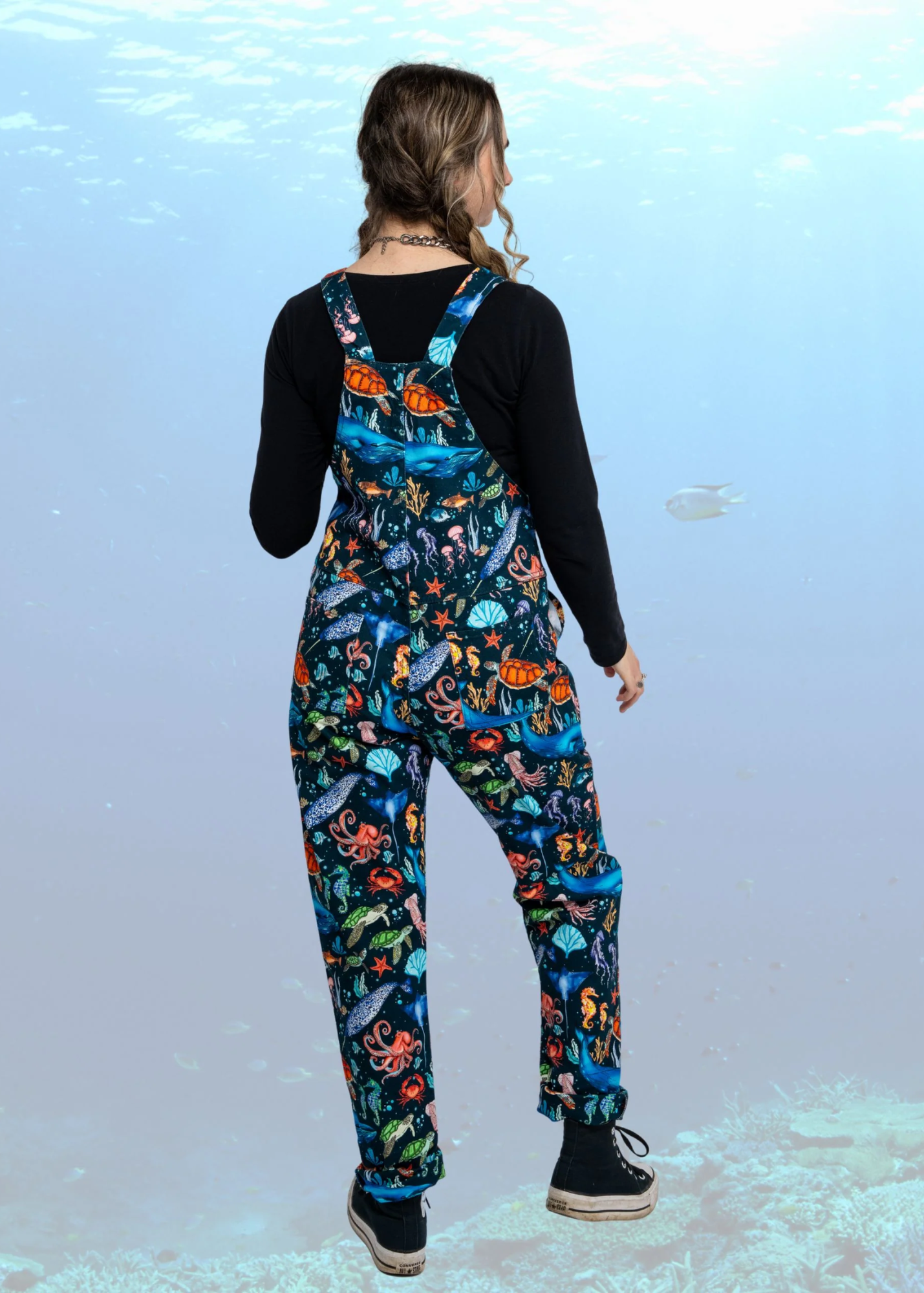 Run & Fly - Ocean Stretch Twill Dungarees