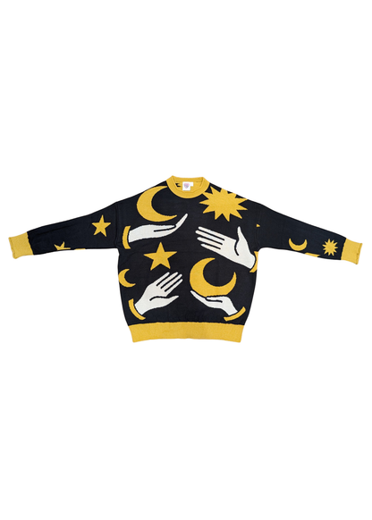 Thunder Egg - Astro Palms Oversized Jumper