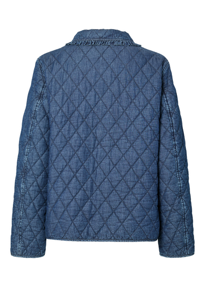 Pieces - Blue Denim Quilted Jacket