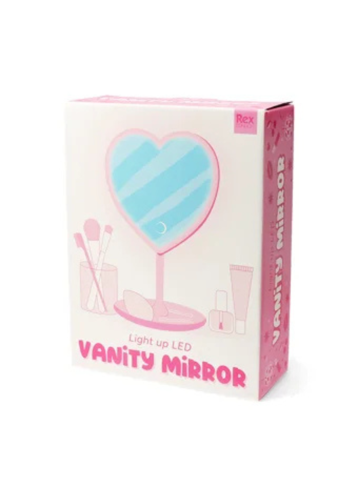 Rex London - Heart Shaped Light Up Vanity Mirror